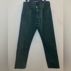 Levi's 501 Men's Original Straight Leg Jeans W33 L36 S40196 Green